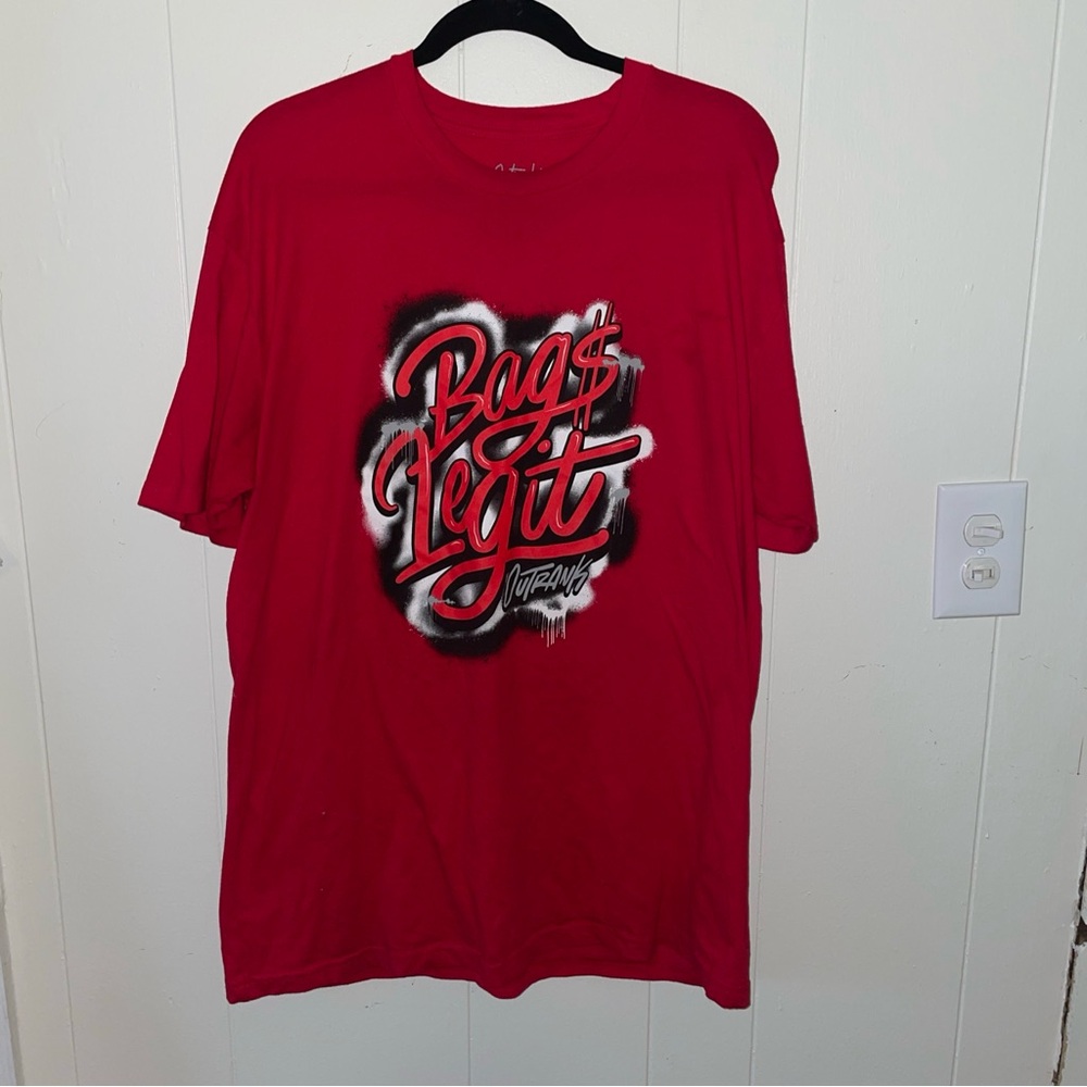 Outrank Bags Legit Red Graphic T-Shirt